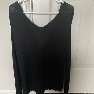 Open back sweater